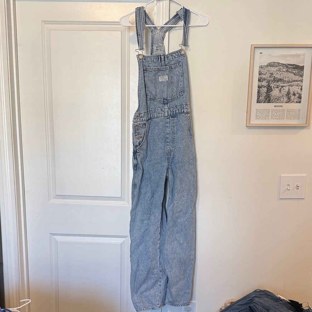 Light Blue Denim Levi Overalls
